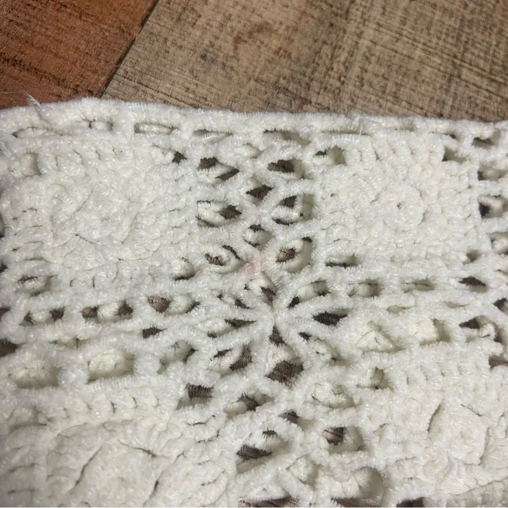 Chenille Knit Boho Crochet Long Scarf Fall Winter Cottagecore